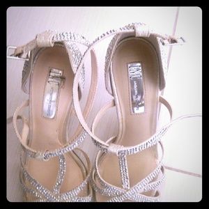 gold and silver sandals